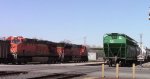 BNSF coal train passing the end of CN A431
